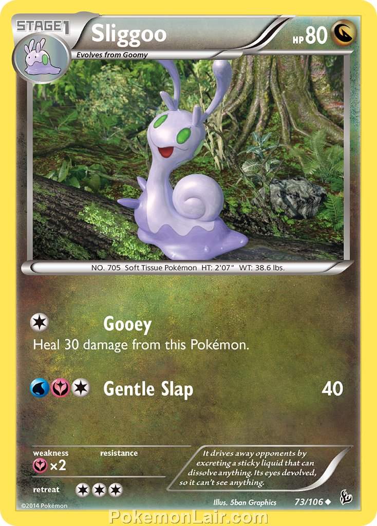 2014 Pokemon Trading Card Game Flashfire Price List – 73 Sliggoo