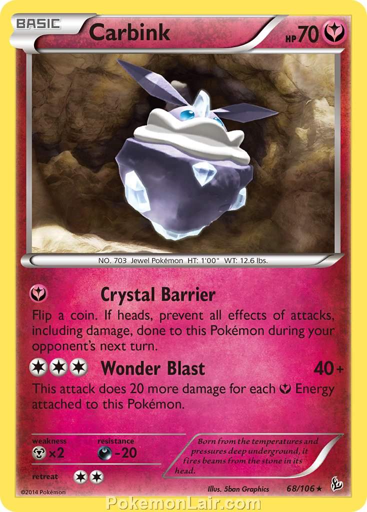 2014 Pokemon Trading Card Game Flashfire Set – 68 Carbink