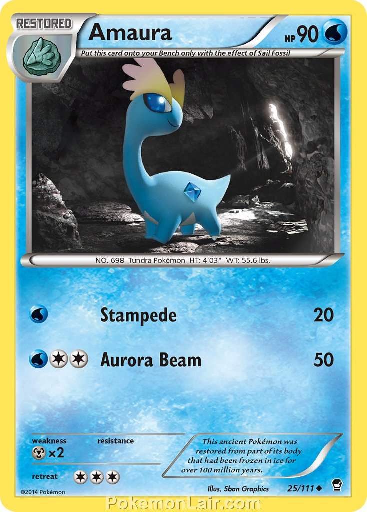 2014 Pokemon Trading Card Game Furious Fists Price List – 25 Amaura