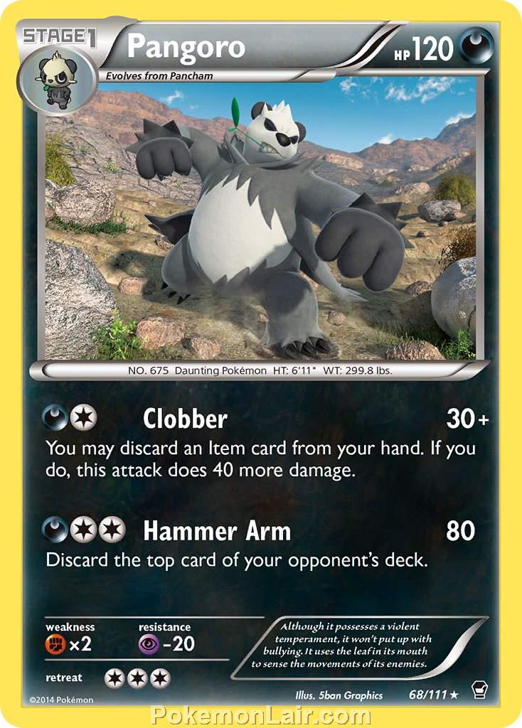 2014 Pokemon Trading Card Game Furious Fists Price List – 68 Pangoro