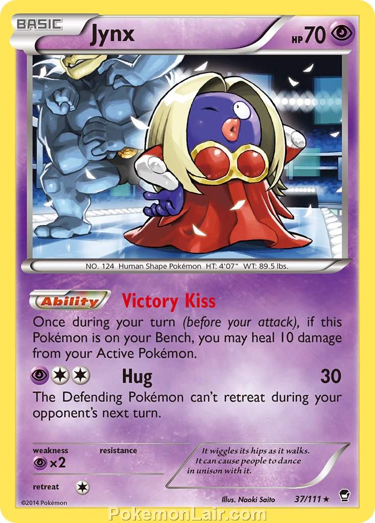 2014 Pokemon Trading Card Game Furious Fists Set – 37 Jynx