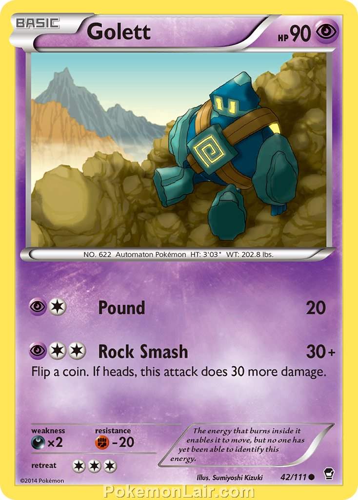 2014 Pokemon Trading Card Game Furious Fists Set – 42 Golett