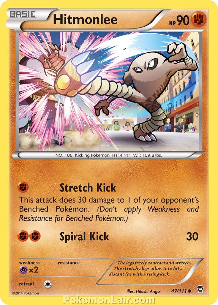 2014 Pokemon Trading Card Game Furious Fists Set – 47 Hitmonlee