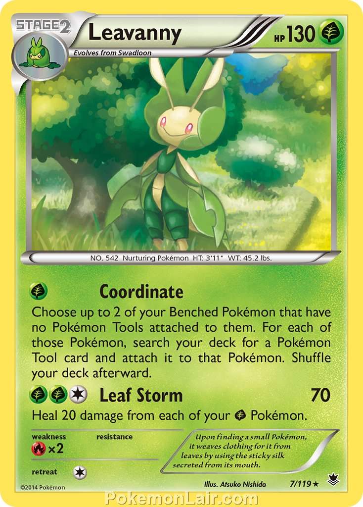 2014 Pokemon Trading Card Game Phantom Forces Price List – 07 Leavanny