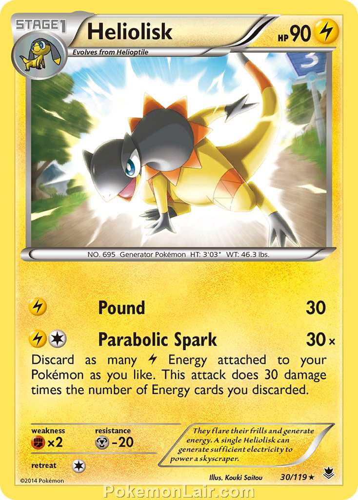 2014 Pokemon Trading Card Game Phantom Forces Price List – 30 Heliolisk