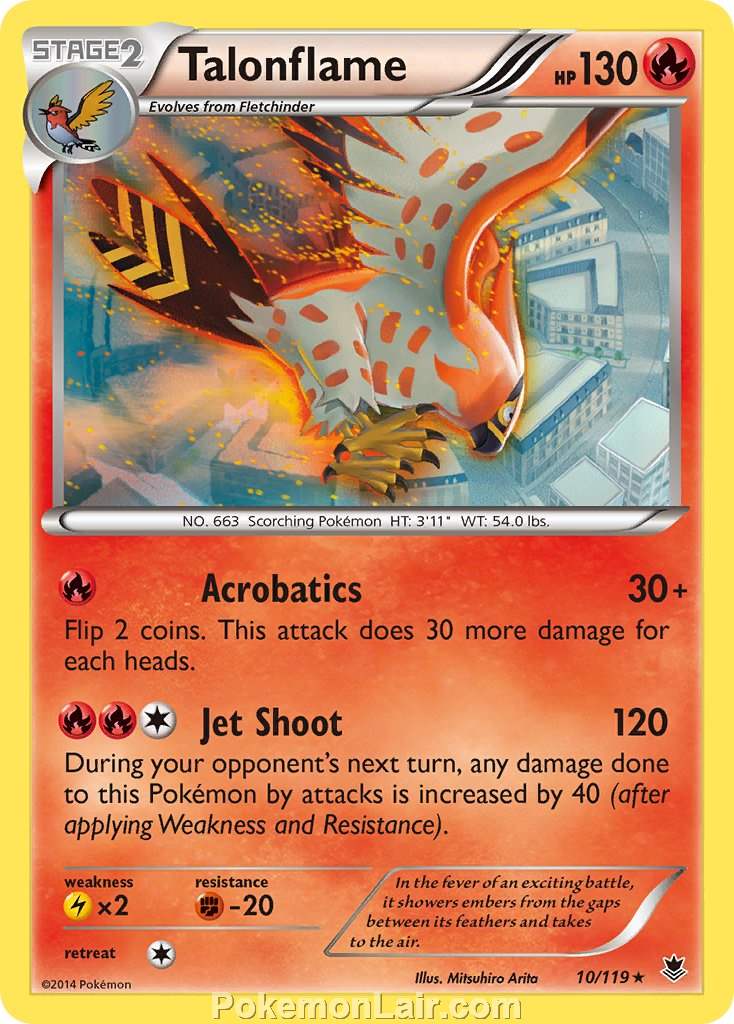 2014 Pokemon Trading Card Game Phantom Forces Set – 10 Talonflame