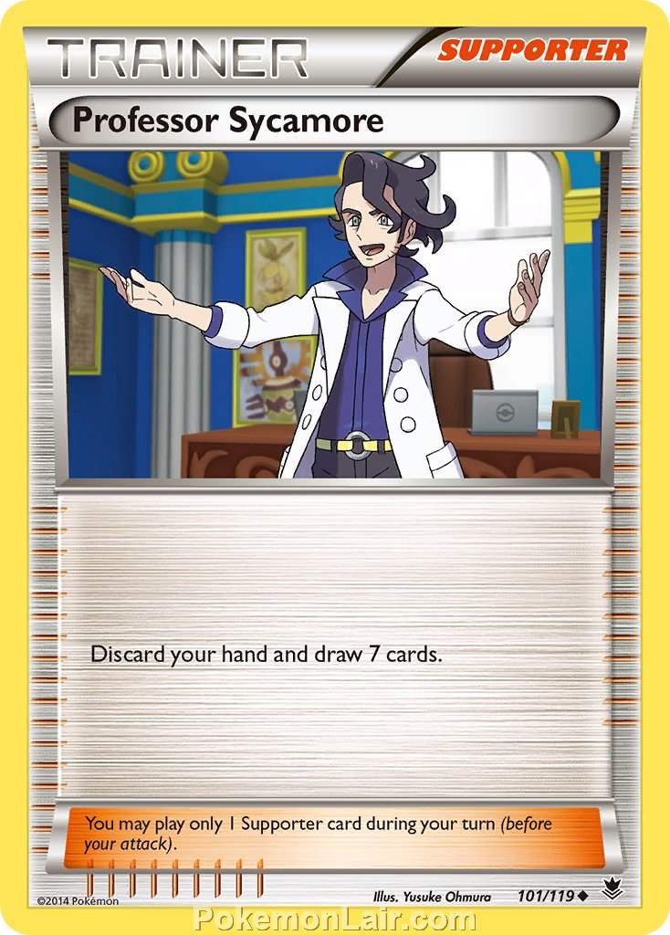 2014 Pokemon Trading Card Game Phantom Forces Set – 101 Professor Sycamore