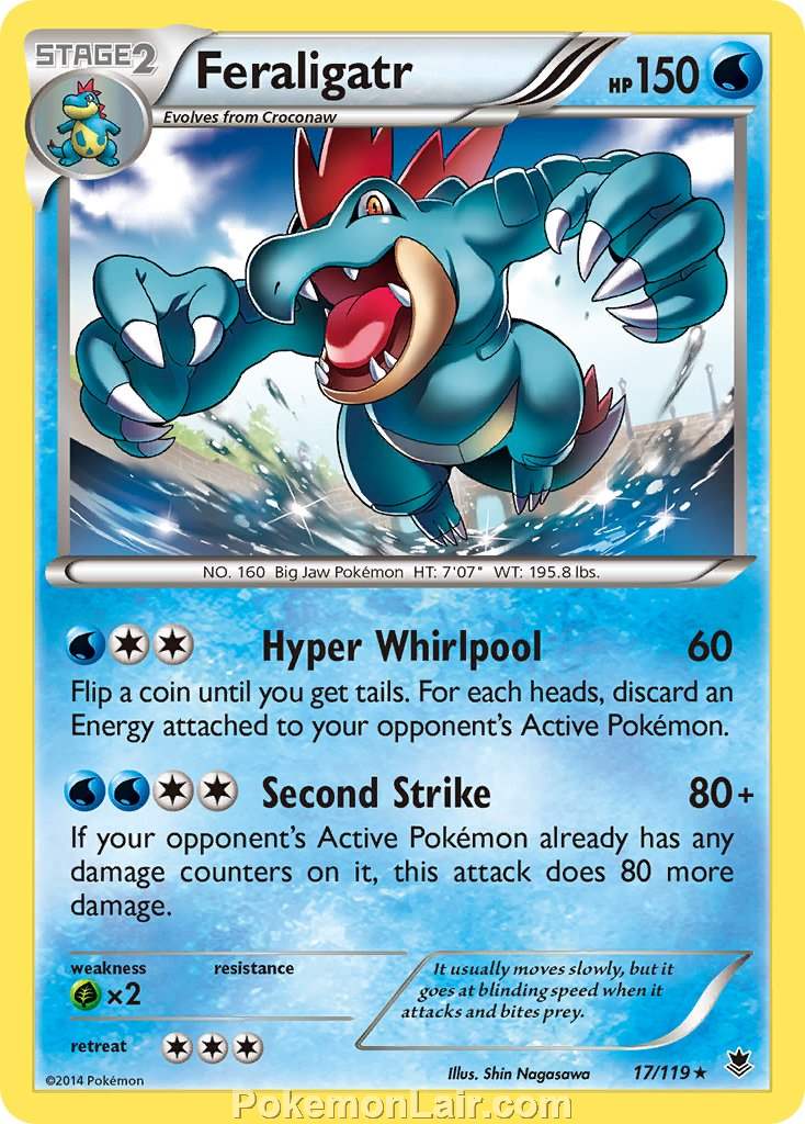 2014 Pokemon Trading Card Game Phantom Forces Set – 17 Feraligatr