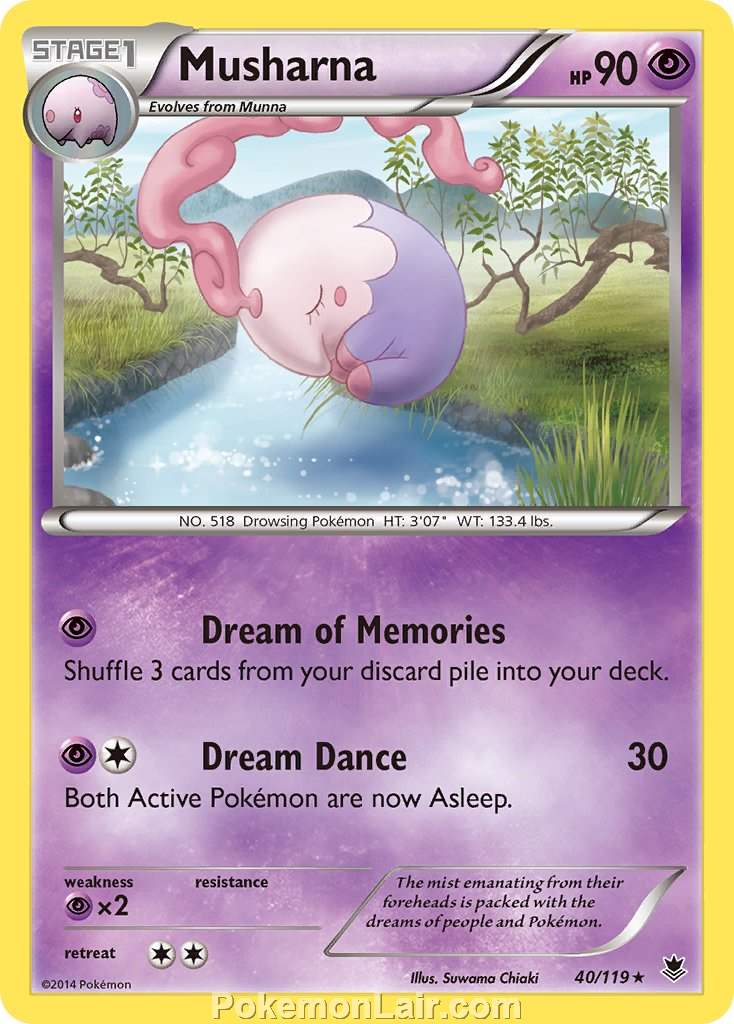 2014 Pokemon Trading Card Game Phantom Forces Set – 40 Musharna