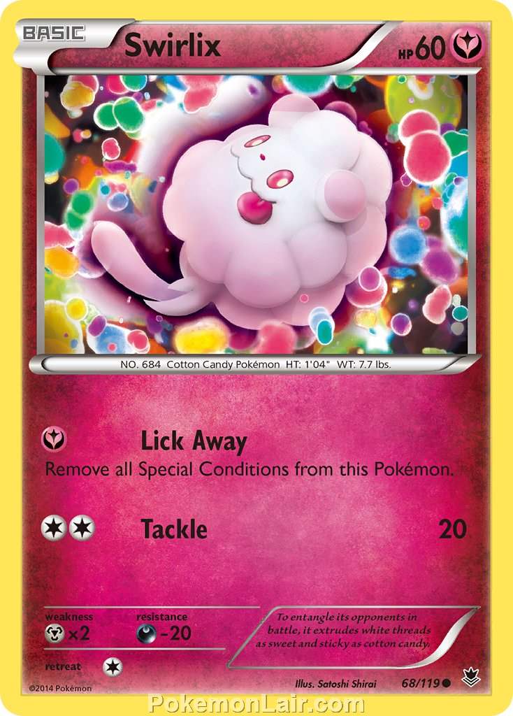 2014 Pokemon Trading Card Game Phantom Forces Set – 68 Swirlix