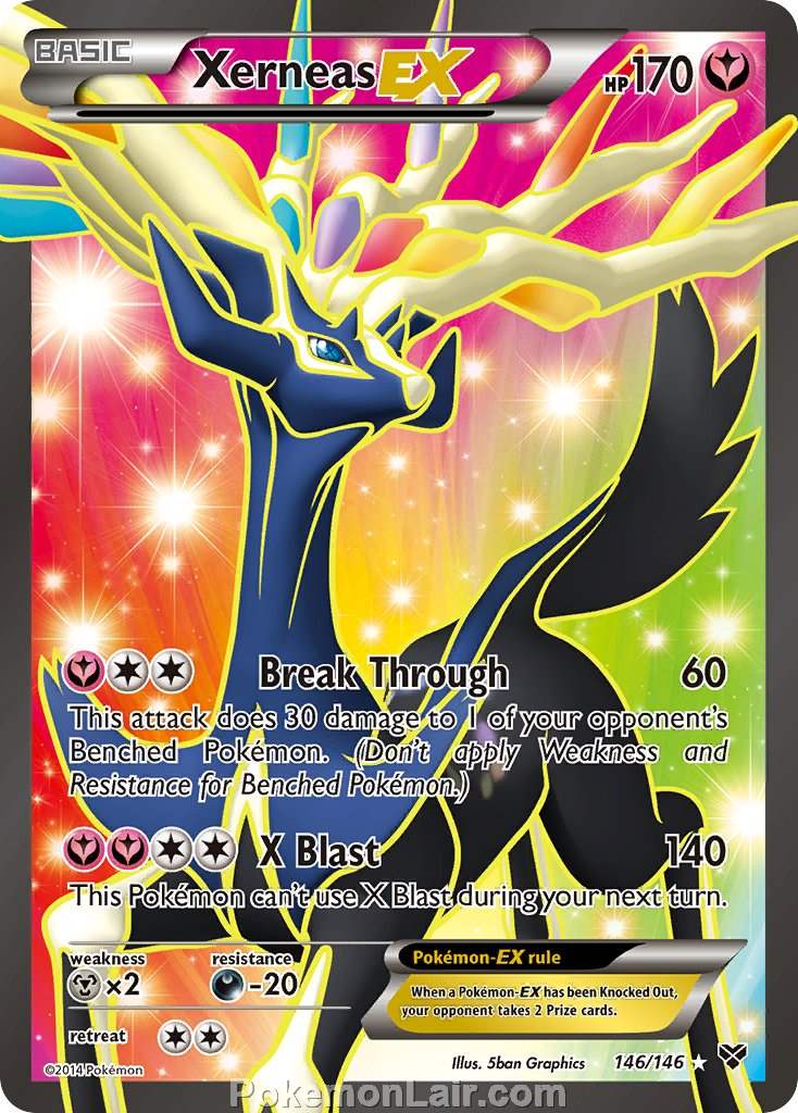 2014 Pokemon Trading Card Game XY Price List – 146 Xerneas EX