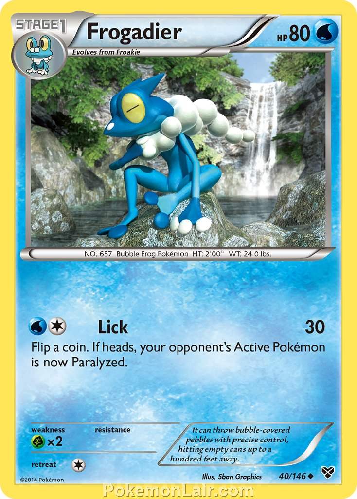 2014 Pokemon Trading Card Game XY Price List – 40 Frogadier