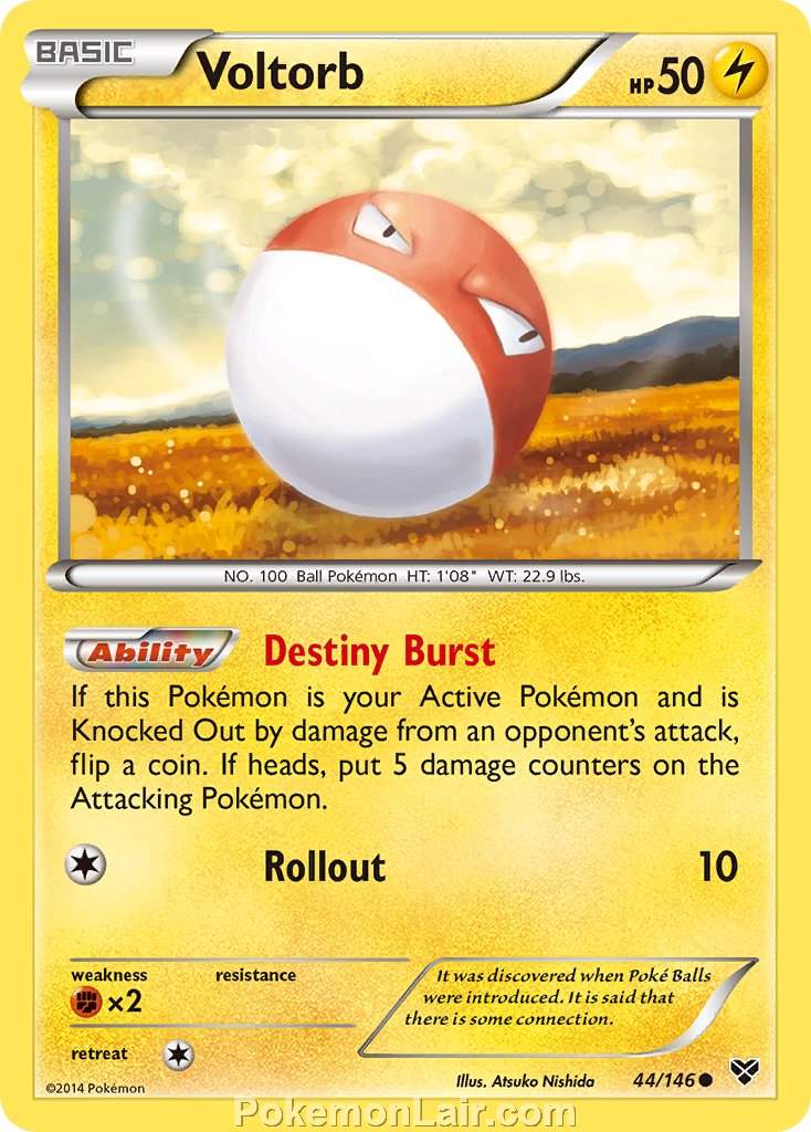 2014 Pokemon Trading Card Game XY Price List – 44 Voltorb