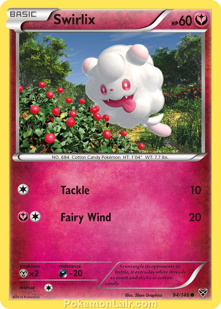 2014 Pokemon Trading Card Game XY Price List – 94 Swirlix