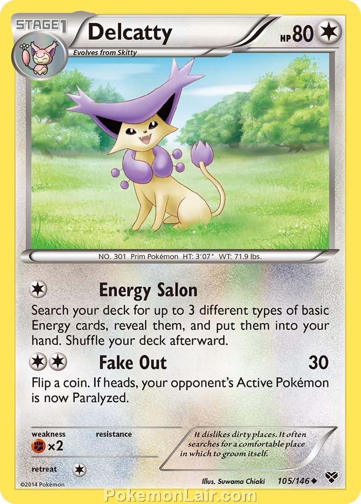 2014 Pokemon Trading Card Game XY Set – 105 Delcatty