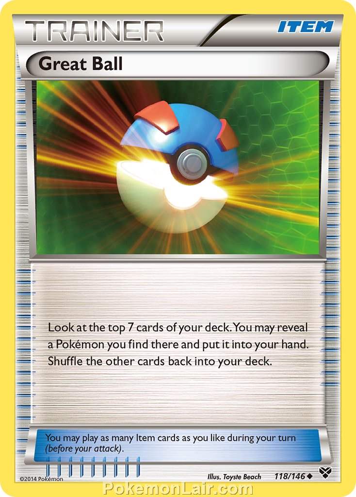 2014 Pokemon Trading Card Game XY Set – 118 Great Ball