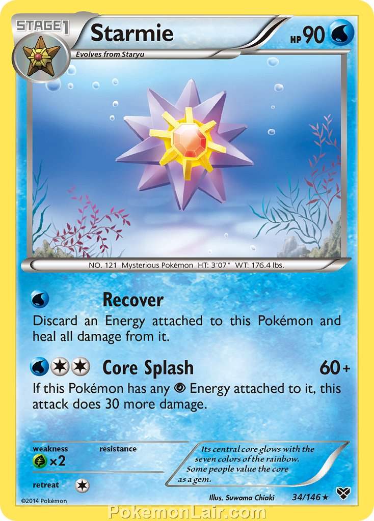 2014 Pokemon Trading Card Game XY Set – 34 Starmie