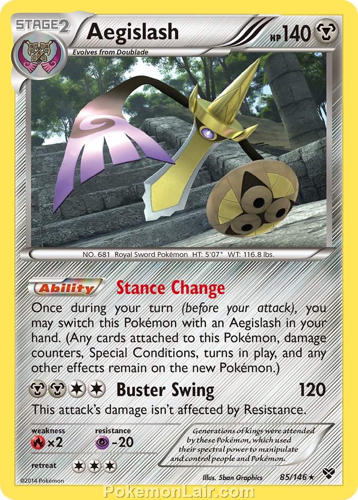 2014 Pokemon Trading Card Game XY Set – 85 Aegislash