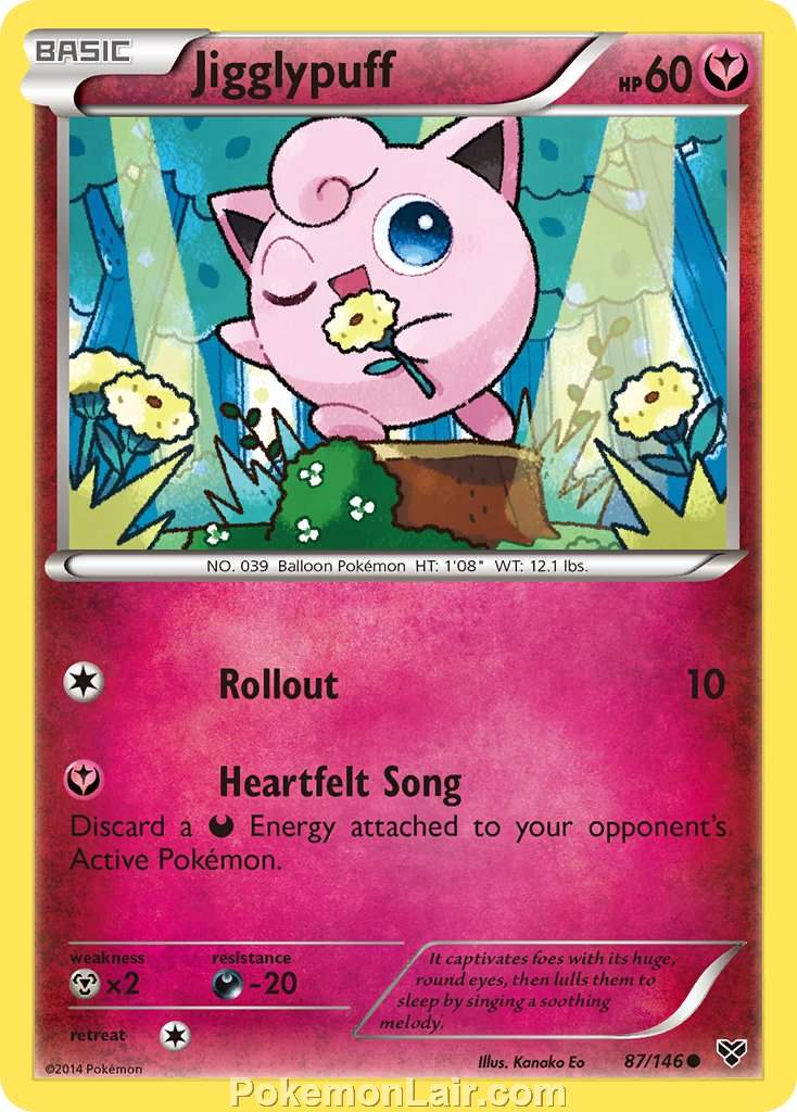 2014 Pokemon Trading Card Game XY Set – 87 Jigglypuff