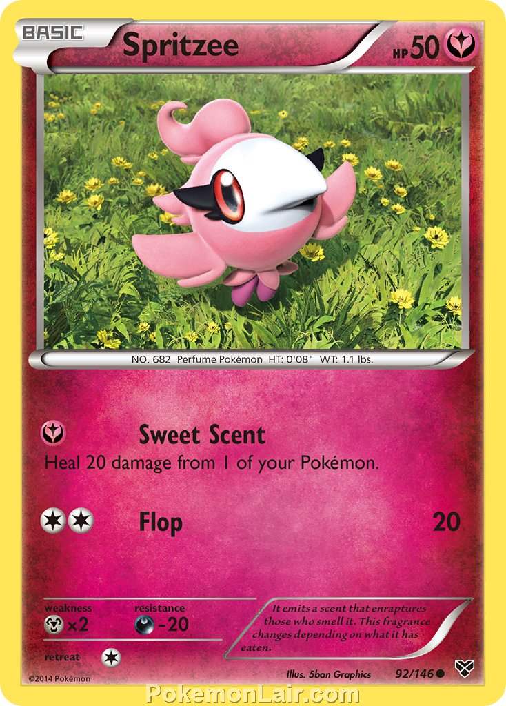 2014 Pokemon Trading Card Game XY Set – 92 Spritzee