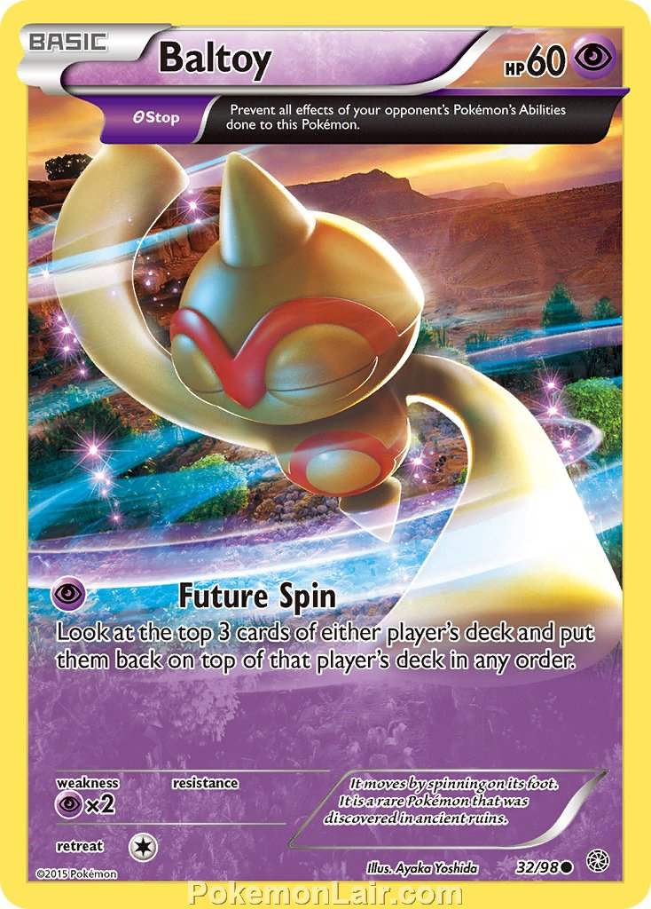 2015 Pokemon Trading Card Game Ancient Origins Price List – 32 Baltoy