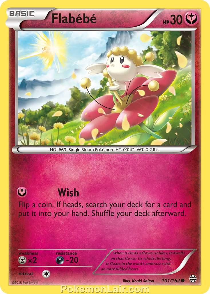 2015 Pokemon Trading Card Game BREAKthrough Price List – 101 Flabebe