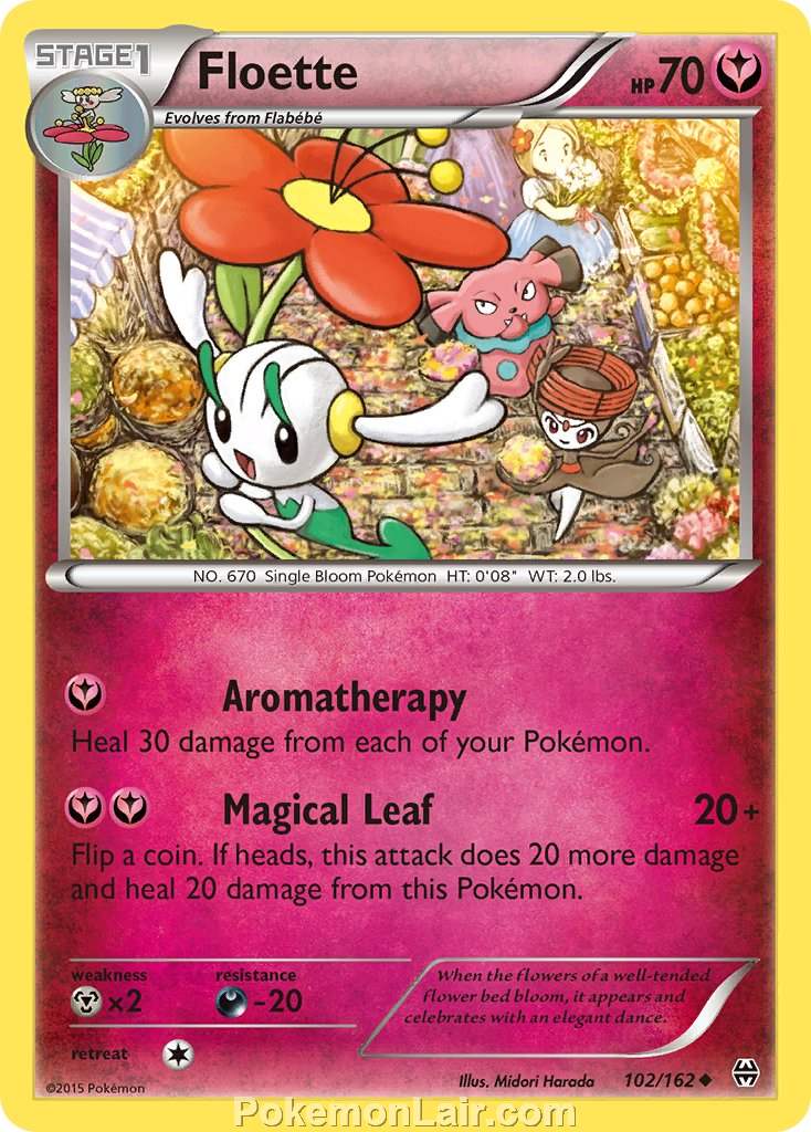 2015 Pokemon Trading Card Game BREAKthrough Price List – 102 Floette