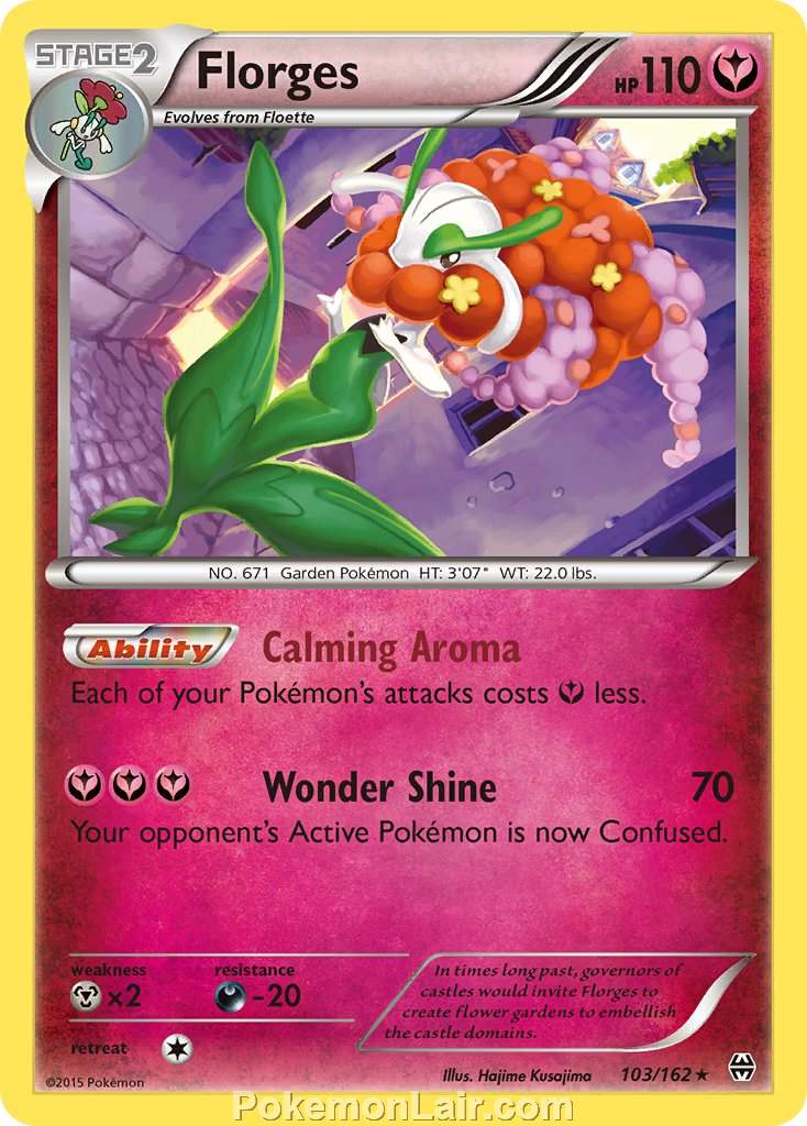 2015 Pokemon Trading Card Game BREAKthrough Price List – 103 Florges