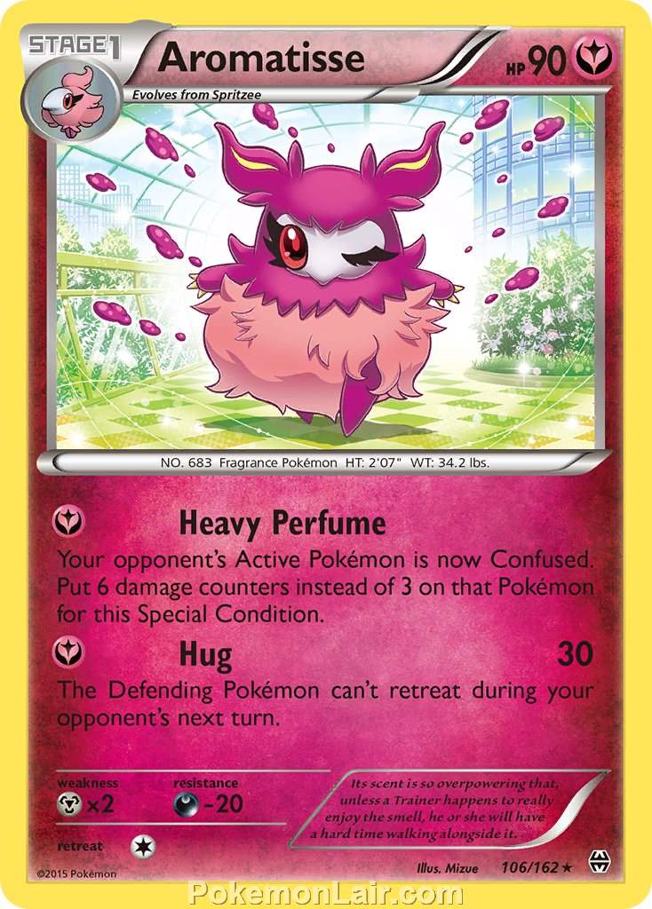 2015 Pokemon Trading Card Game BREAKthrough Price List – 106 Aromatisse