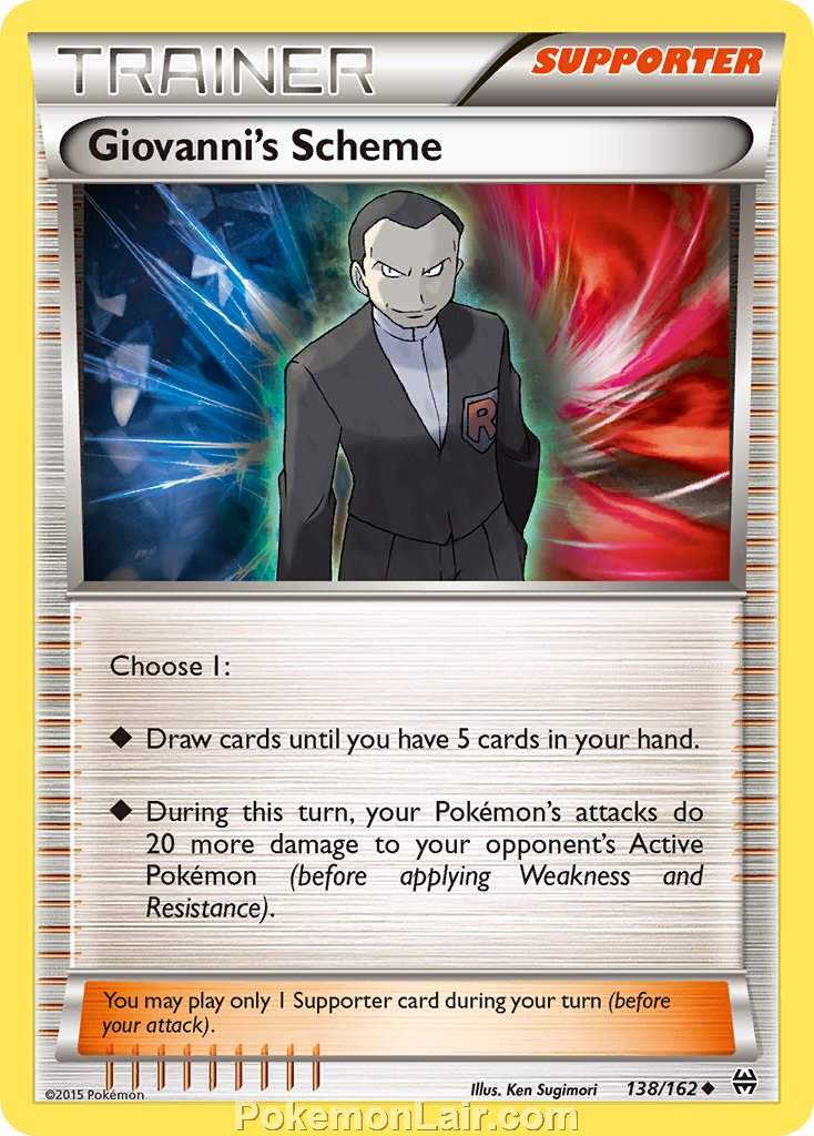 2015 Pokemon Trading Card Game BREAKthrough Price List – 138 Giovannis Scheme