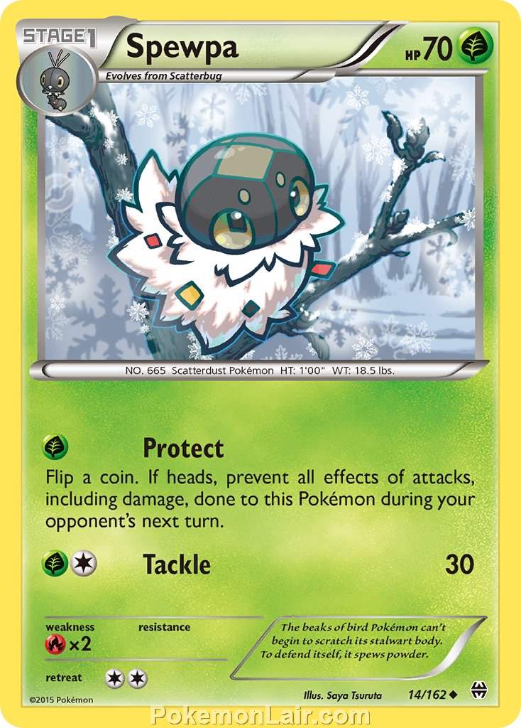 2015 Pokemon Trading Card Game BREAKthrough Price List – 14 Spewpa