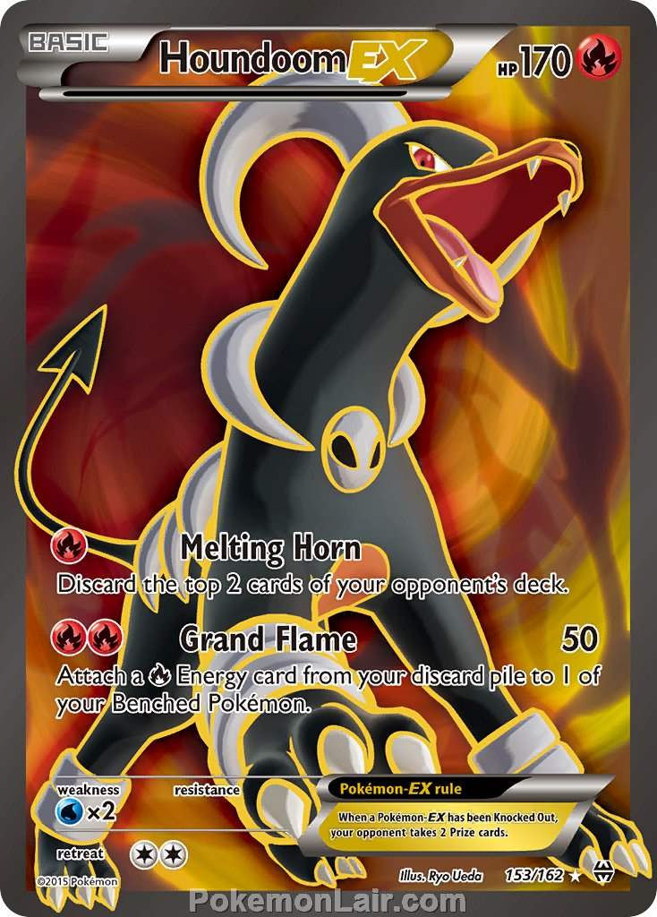 2015 Pokemon Trading Card Game BREAKthrough Price List – 153 Houndoom EX