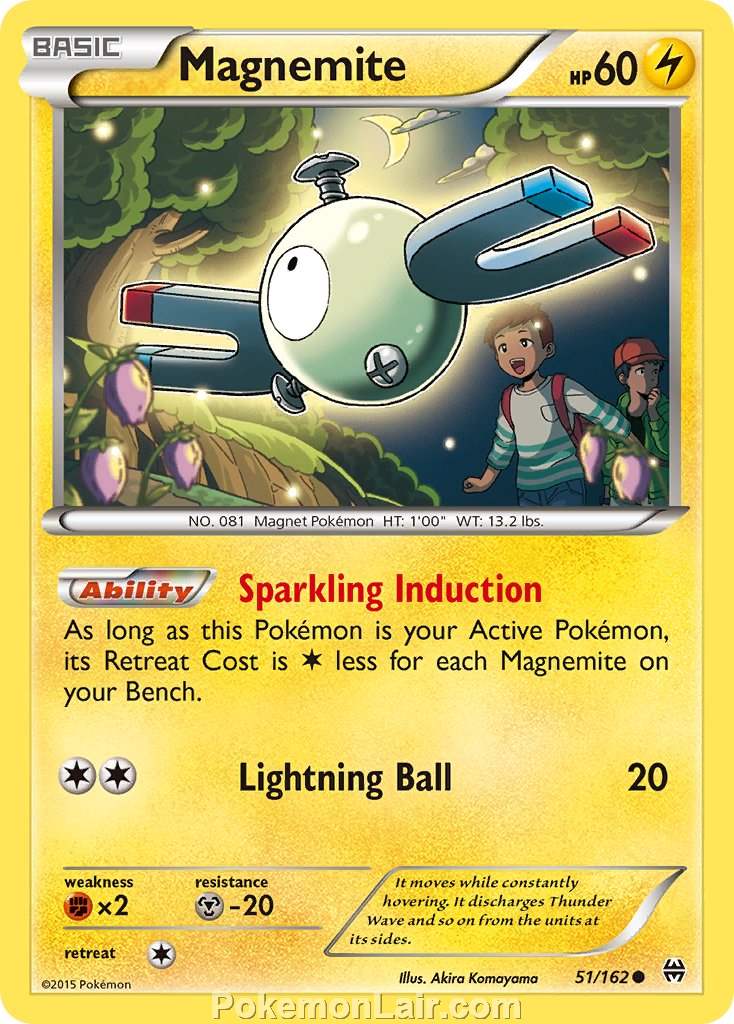 2015 Pokemon Trading Card Game BREAKthrough Price List – 51 Magnemite