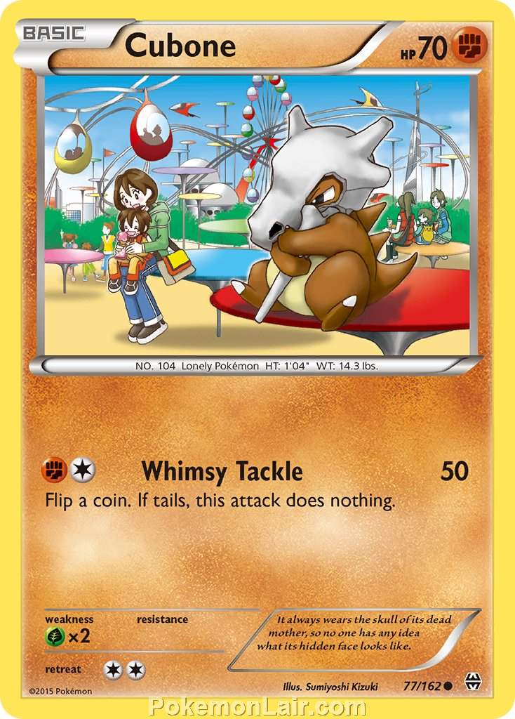 2015 Pokemon Trading Card Game BREAKthrough Price List – 77 Cubone