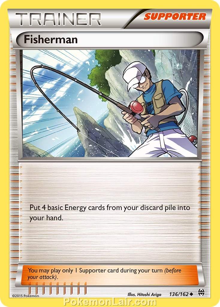 2015 Pokemon Trading Card Game BREAKthrough Set – 136 Fisherman