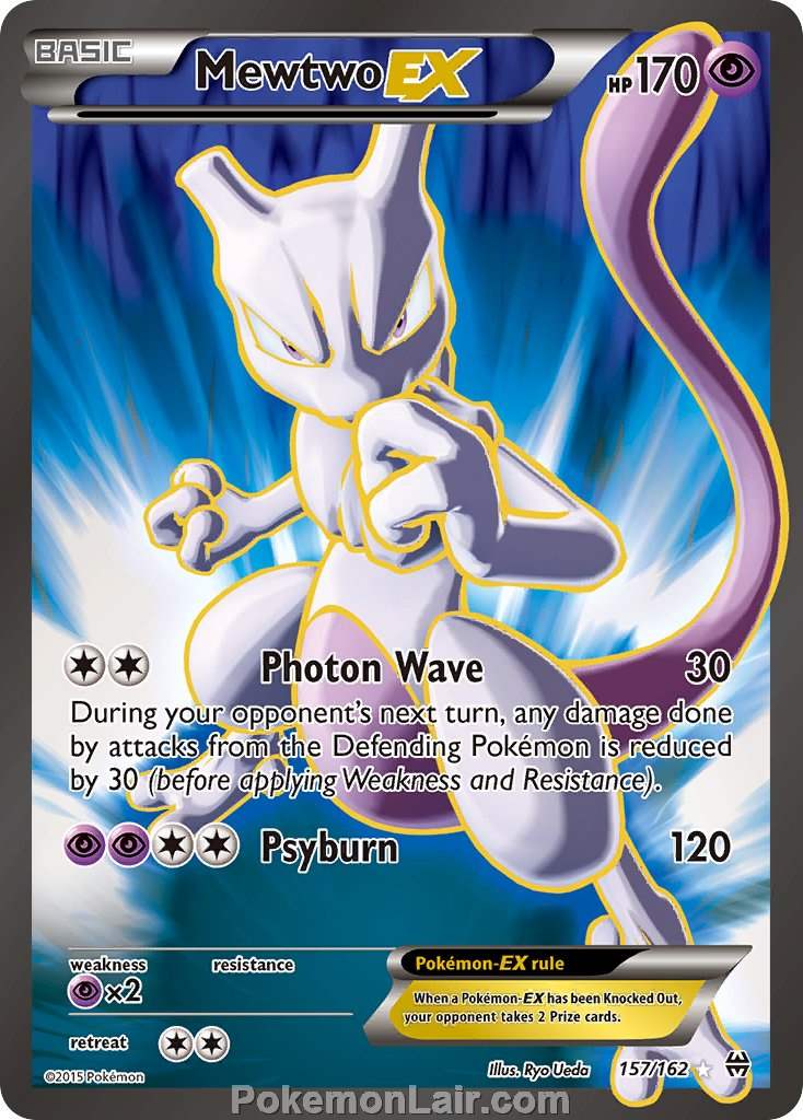 2015 Pokemon Trading Card Game BREAKthrough Set – 157 Mewtwo EX