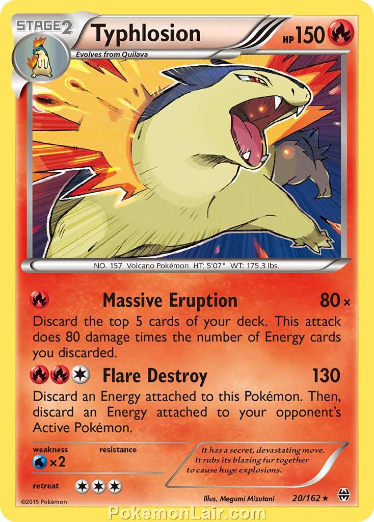 2015 Pokemon Trading Card Game BREAKthrough Set – 20 Typhlosion