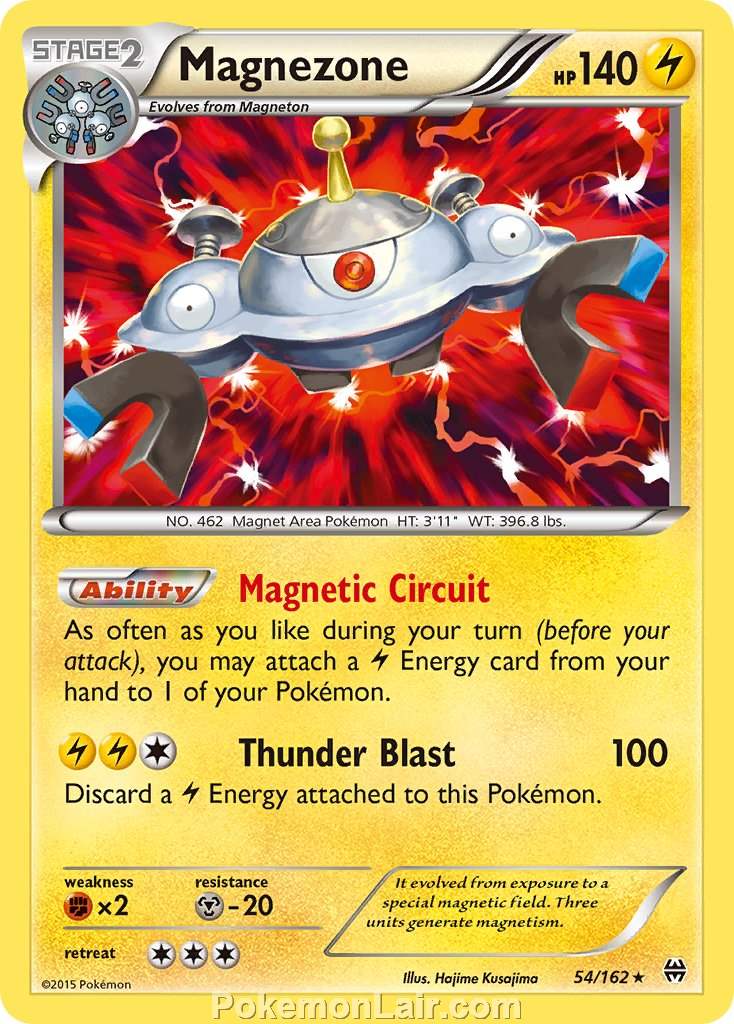 2015 Pokemon Trading Card Game BREAKthrough Set – 54 Magnezone