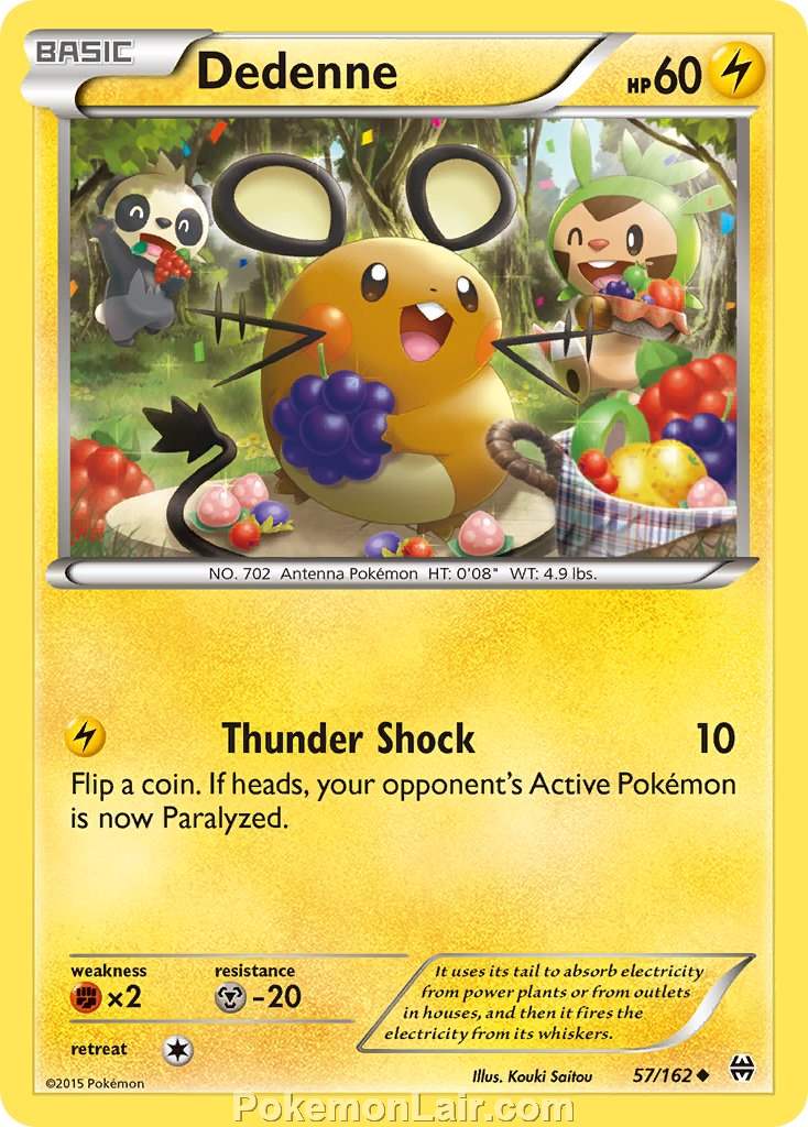 2015 Pokemon Trading Card Game BREAKthrough Set – 57 Dedenne