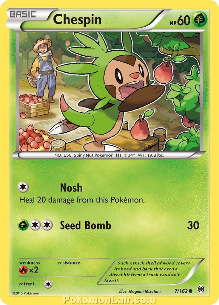 2015 Pokemon Trading Card Game BREAKthrough Set – 7 Chespin