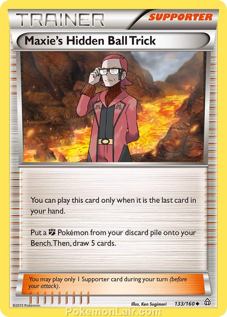 2015 Pokemon Trading Card Game Primal Clash Price List – 133 Maxies Hidden Ball Trick