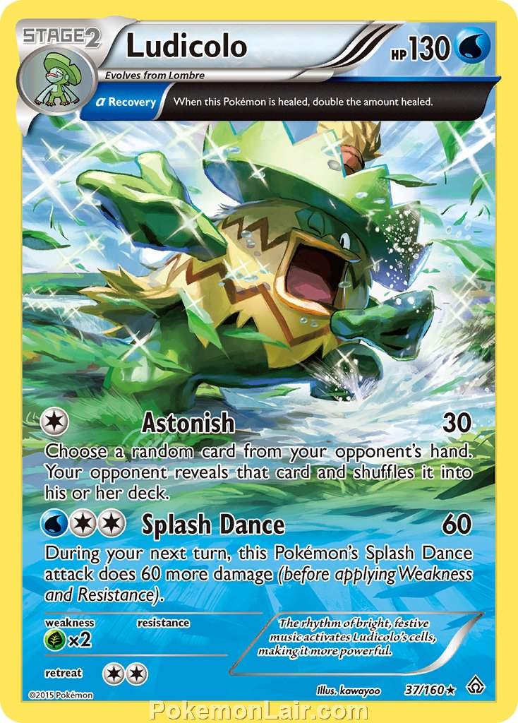 2015 Pokemon Trading Card Game Primal Clash Price List – 37 Ludicolo