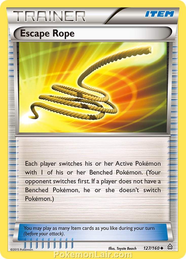 2015 Pokemon Trading Card Game Primal Clash Set – 127 Escape Rope