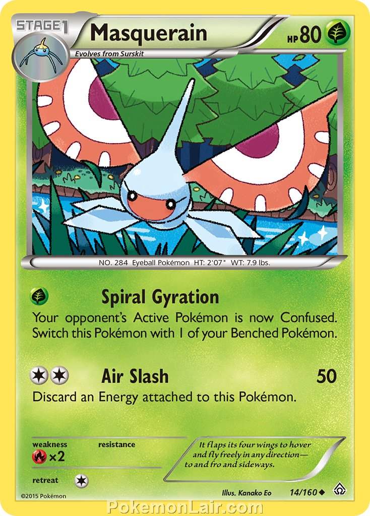 2015 Pokemon Trading Card Game Primal Clash Set – 14 Masquerain