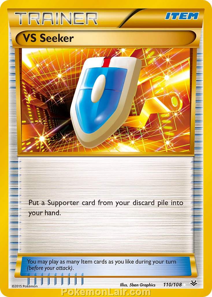 2015 Pokemon Trading Card Game Roaring Skies Price List – 110 VS Seeker