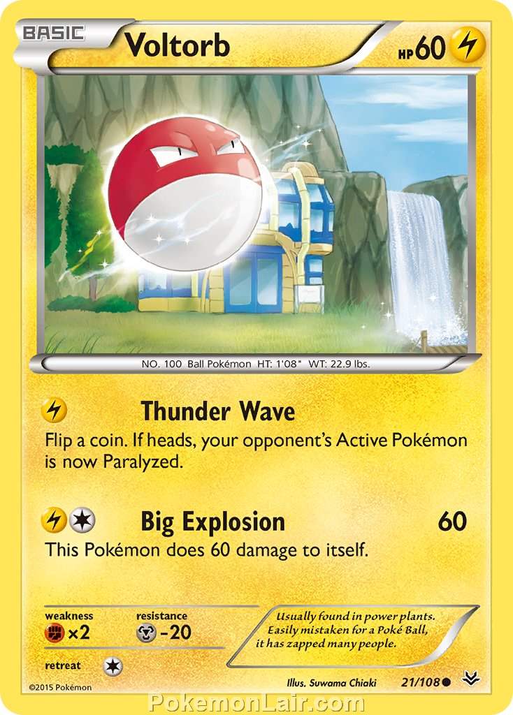 2015 Pokemon Trading Card Game Roaring Skies Price List – 21 Voltorb