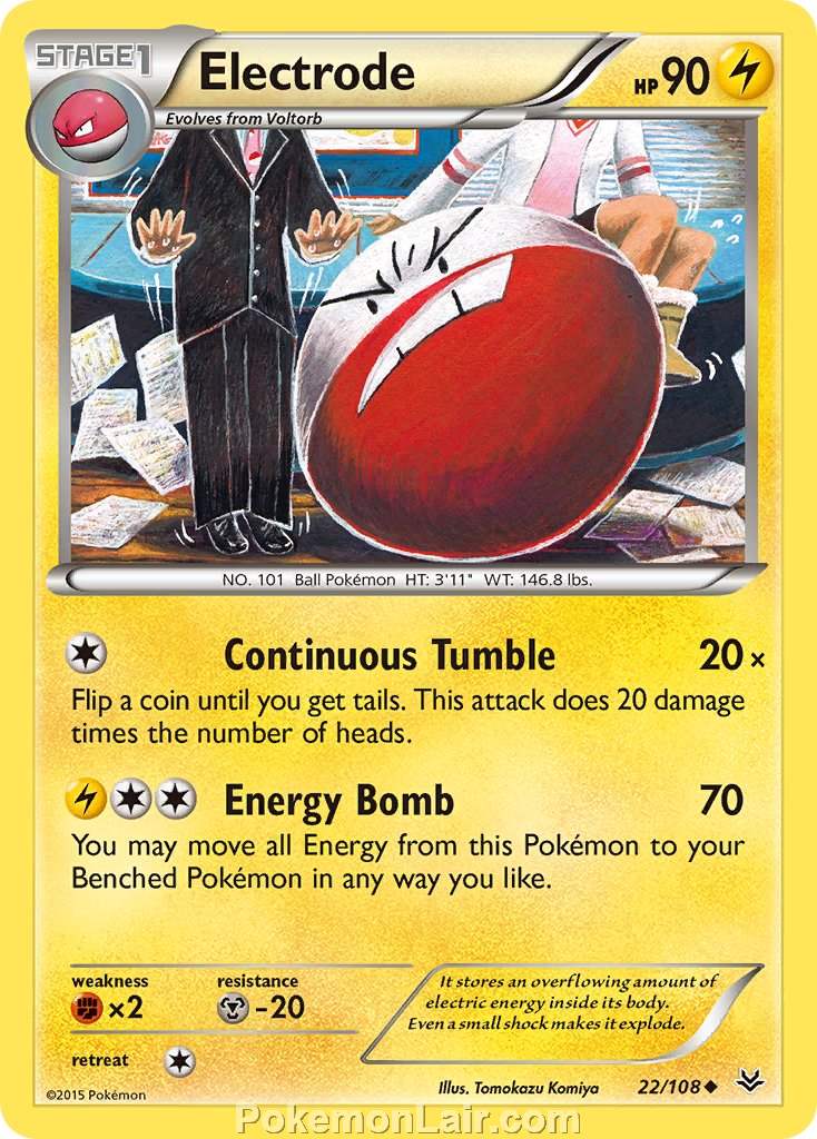 2015 Pokemon Trading Card Game Roaring Skies Price List – 22 Electrode