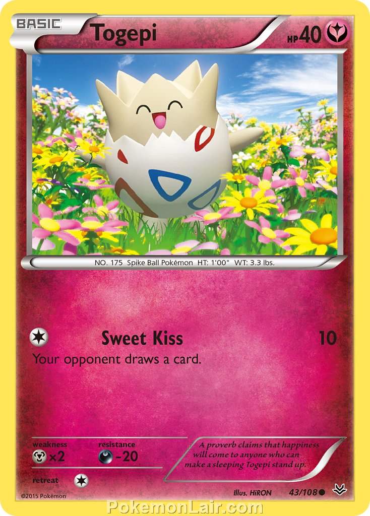 2015 Pokemon Trading Card Game Roaring Skies Price List – 43 Togepi