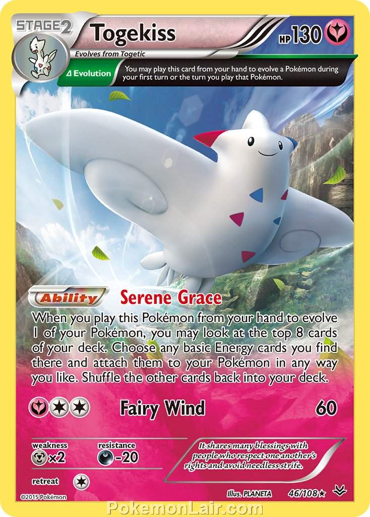 2015 Pokemon Trading Card Game Roaring Skies Price List – 46 Togekiss