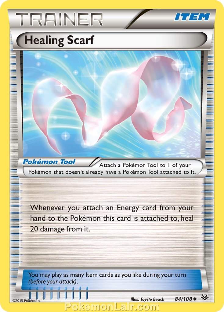 2015 Pokemon Trading Card Game Roaring Skies Price List – 84 Healing Scarf